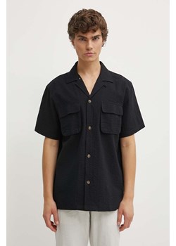 Les Deux koszula bawełniana męska kolor czarny regular LDM401086 ze sklepu ANSWEAR.com w kategorii Koszule męskie - zdjęcie 173288173