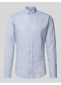 Koszula casualowa z fakturowanym wzorem ze sklepu Peek&Cloppenburg  w kategorii Koszule męskie - zdjęcie 173288850
