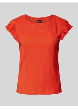 T-shirt z fakturowanym wzorem model ‘LUNA’ ze sklepu Peek&Cloppenburg  w kategorii Bluzki damskie - zdjęcie 173288940
