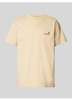 T-shirt z wyhaftowanym logo model ‘American Script’ ze sklepu Peek&Cloppenburg  w kategorii T-shirty męskie - zdjęcie 173289044