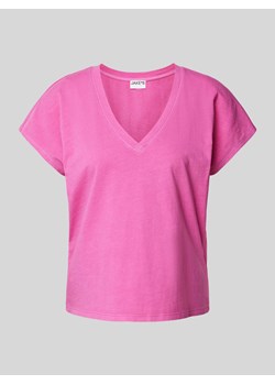 T-shirt z dekoltem w serek ze sklepu Peek&Cloppenburg  w kategorii Bluzki damskie - zdjęcie 173289210