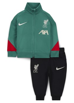 Dzianinowy dres piłkarski dla niemowląt Nike Dri-FIT Liverpool F.C. Strike - Zieleń ze sklepu Nike poland w kategorii Dresy dla niemowlaka - zdjęcie 173289324