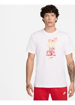 Męski T-shirt piłkarski Nike Liverpool F.C. - Biel ze sklepu Nike poland w kategorii T-shirty męskie - zdjęcie 173289331