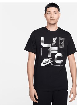 Męski T-shirt piłkarski Nike Liverpool F.C. - Czerń ze sklepu Nike poland w kategorii T-shirty męskie - zdjęcie 173289344