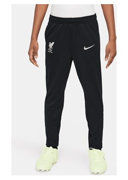 Spodnie piłkarskie z dzianiny dla małych dzieci Nike Dri-FIT Liverpool F.C. Academy - Czerń ze sklepu Nike poland w kategorii Spodnie męskie - zdjęcie 173289361