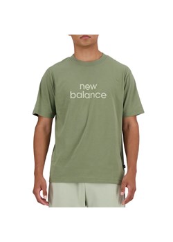 Koszulka New Balance MT41582DEK - zielona ze sklepu streetstyle24.pl w kategorii T-shirty męskie - zdjęcie 173291362