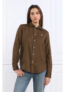POLO RALPH LAUREN Lniana koszula | Regular Fit ze sklepu Gomez Fashion Store w kategorii Koszule damskie - zdjęcie 173291721