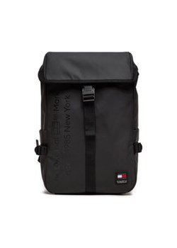 Tommy Jeans Plecak Tjm Daily + Flap Backpack AM0AM12403 Czarny ze sklepu MODIVO w kategorii Plecaki - zdjęcie 173292921