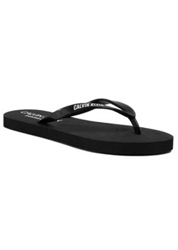 Calvin Klein Swimwear Japonki FF Sandals KW0KW01032 Czarny ze sklepu MODIVO w kategorii Klapki damskie - zdjęcie 173292950