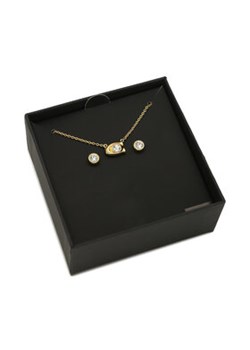 Coach Zestaw naszyjnik i kolczyki Signature Necklace & Earring Set 37412845GLD110 Złoty ze sklepu MODIVO w kategorii Komplety biżuterii - zdjęcie 173292972