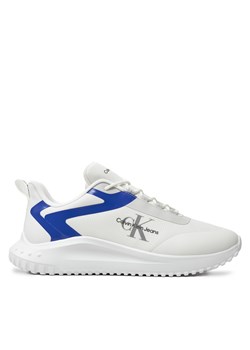 Sneakersy Calvin Klein Jeans Eva Runner Low Lace Ml Mix YM0YM00968 Biały ze sklepu eobuwie.pl w kategorii Buty sportowe męskie - zdjęcie 173293751