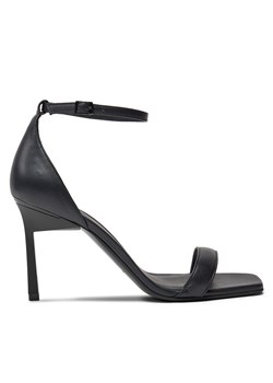 Sandały Calvin Klein Heel Sandal 90 Pearl Lth HW0HW02066 Czarny ze sklepu eobuwie.pl w kategorii Sandały damskie - zdjęcie 173293921