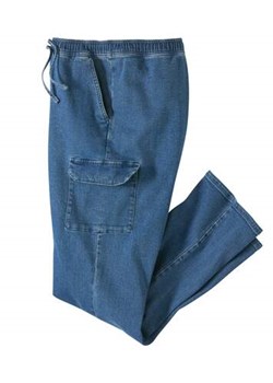 Luźne, jeansowe spodnie-bojówki ze sklepu Atlas For Men w kategorii Jeansy męskie - zdjęcie 173294931