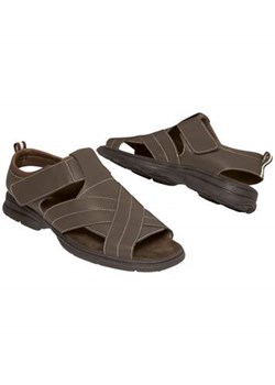 Letnie sandały z rzepami ze sklepu Atlas For Men w kategorii Sandały męskie - zdjęcie 173294953