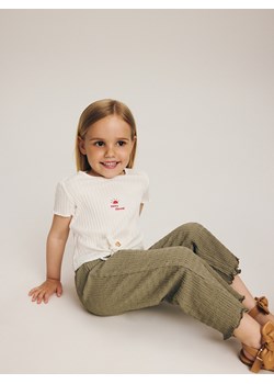Reserved - Spodnie culotte - oliwkowy ze sklepu Reserved w kategorii Spodnie dziewczęce - zdjęcie 173295202