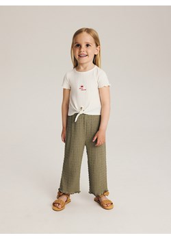 Reserved - Spodnie culotte - oliwkowy ze sklepu Reserved w kategorii Spodnie dziewczęce - zdjęcie 173295203