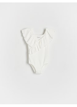 Reserved - Body z falbanką - biały ze sklepu Reserved w kategorii Body niemowlęce - zdjęcie 173295284
