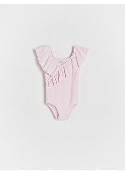 Reserved - Body z falbanką - brudny róż ze sklepu Reserved w kategorii Body niemowlęce - zdjęcie 173295290