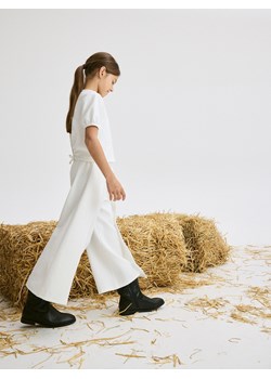 Reserved - Spodnie culotte - biały ze sklepu Reserved w kategorii Spodnie dziewczęce - zdjęcie 173295394
