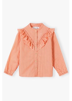 Bawełniana koszula dziewczęca w kratę 3J4304 ze sklepu 5.10.15 w kategorii Koszule dziewczęce - zdjęcie 173296923