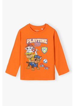Pomarańczowa bluzka chłopięca z długim rękawem Psi Patrol ze sklepu 5.10.15 w kategorii T-shirty chłopięce - zdjęcie 173296943
