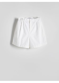 Reserved - Bawełniane szorty - złamana biel ze sklepu Reserved w kategorii Szorty - zdjęcie 173297341