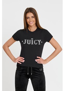 JUICY COUTURE Czarny t-shirt Ryder Rodeo Fitted, Wybierz rozmiar M ze sklepu outfit.pl w kategorii Bluzki damskie - zdjęcie 173297862