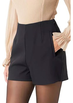 Krótkie spodnie LELDITA BLACK ze sklepu Ivet Shop w kategorii Szorty - zdjęcie 173298482