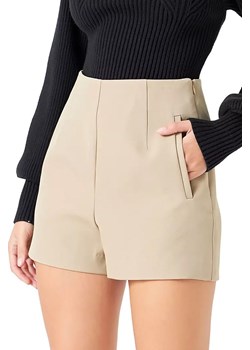 Krótkie spodnie LELDITA BEIGE ze sklepu Ivet Shop w kategorii Szorty - zdjęcie 173298483