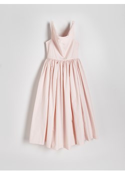 Reserved - Sukienka z ozdobnymi kokardami - pastelowy róż ze sklepu Reserved w kategorii Sukienki - zdjęcie 173299451
