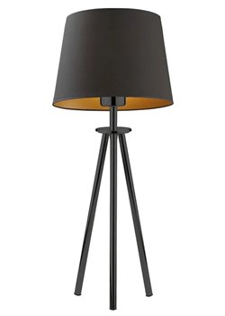 Lampa stołowa trójnóg na czarnym stelażu - EX920-Bergel - 5 kolorów ze sklepu Edinos.pl w kategorii Lampy stołowe - zdjęcie 173300182