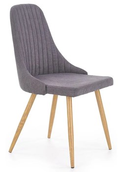Krzesło tapicerowane Isent - ciemny popiel ze sklepu Edinos.pl w kategorii Krzesła - zdjęcie 173300433