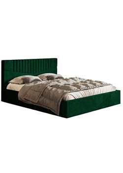 Tapicerowane łóżko 140x200 Landes 4X - 36 kolorów ze sklepu Edinos.pl w kategorii Łóżka i materace - zdjęcie 173300454