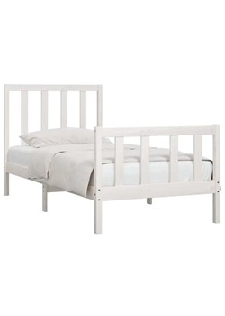 Białe drewniane łóżko 90x200 cm - Ingmar 3X ze sklepu Edinos.pl w kategorii Łóżka i materace - zdjęcie 173300633