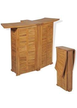 Drewniany barowy stolik ogrodowy - Arden ze sklepu Edinos.pl w kategorii Stoły ogrodowe - zdjęcie 173301102