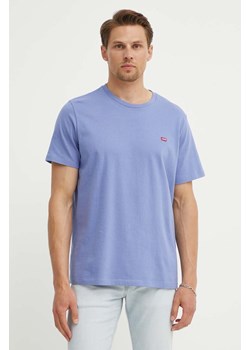Levi&apos;s t-shirt bawełniany męski kolor fioletowy gładki ze sklepu ANSWEAR.com w kategorii T-shirty męskie - zdjęcie 173301994
