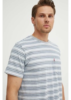 Levi&apos;s t-shirt bawełniany męski kolor szary z nadrukiem ze sklepu ANSWEAR.com w kategorii T-shirty męskie - zdjęcie 173302010