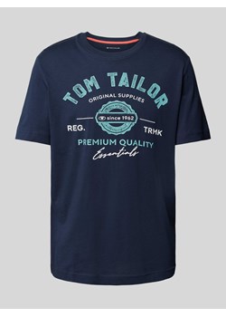 T-shirt z nadrukiem z logo ze sklepu Peek&Cloppenburg  w kategorii T-shirty męskie - zdjęcie 173302020