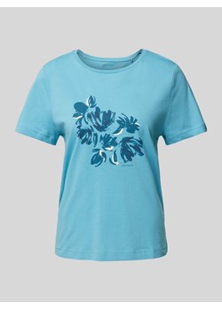 T-shirt z kwiatowym nadrukiem ze sklepu Peek&Cloppenburg  w kategorii Bluzki damskie - zdjęcie 173302283