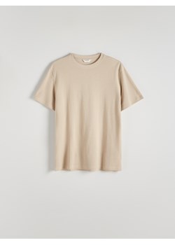 Reserved - T-shirt comfort fit - beżowy ze sklepu Reserved w kategorii T-shirty męskie - zdjęcie 173303242