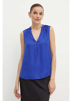 Morgan bluzka ONONI damska kolor niebieski gładka ze sklepu ANSWEAR.com w kategorii Bluzki damskie - zdjęcie 173305471