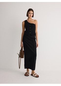 Reserved - Spódnica midi - czarny ze sklepu Reserved w kategorii Spódnice - zdjęcie 173307051