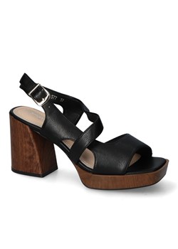 Sandały Sergio Leone SK577 Czarny ze sklepu Arturo-obuwie w kategorii Sandały damskie - zdjęcie 173309232