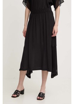 Dkny spódnica kolor czarny midi rozkloszowana P4DN8X10 ze sklepu ANSWEAR.com w kategorii Spódnice - zdjęcie 173310084