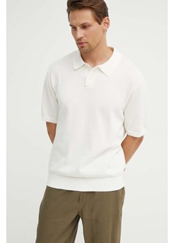 Levi&apos;s polo bawełniane kolor biały gładki A7294 ze sklepu ANSWEAR.com w kategorii T-shirty męskie - zdjęcie 173310103