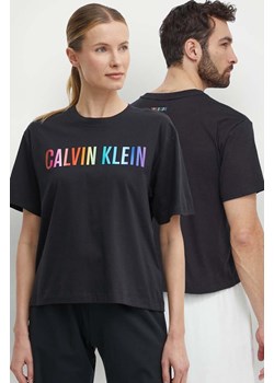 Calvin Klein Performance t-shirt treningowy kolor czarny z nadrukiem ze sklepu ANSWEAR.com w kategorii T-shirty męskie - zdjęcie 173310510