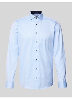 Koszula biznesowa o kroju Slim Fit z bawełny ze sklepu Peek&Cloppenburg  w kategorii Koszule męskie - zdjęcie 173311321
