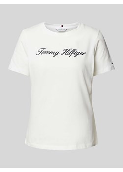 T-shirt z wyhaftowanym logo ze sklepu Peek&Cloppenburg  w kategorii Bluzki damskie - zdjęcie 173311350