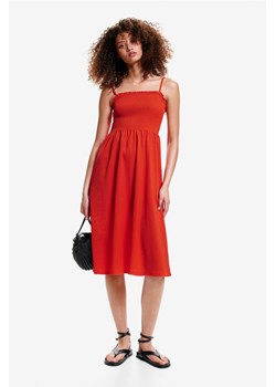 H & M - Sukienka na wiązanych ramiączkach - Pomarańczowy ze sklepu H&M w kategorii Sukienki - zdjęcie 173311664