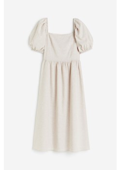 H & M - Sukienka z domieszką lnu - Beżowy ze sklepu H&M w kategorii Sukienki - zdjęcie 173311752